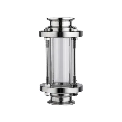 Stainless Steel Sanitary Jackedted Tri Clamp Sight Glass with 304/306
