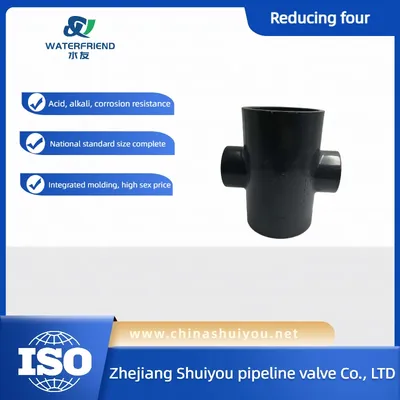 Durable PVC Four Way Reducing Pipe Fittings for Water Supply