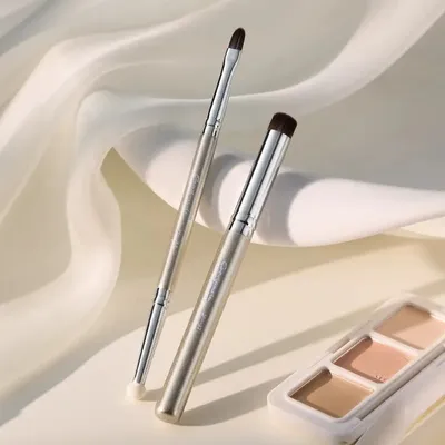 Goodgudi Professional High Quality Luxury Concealer Makeup Flat Wood Synthetic Hair Single for Eye Powder Application Private