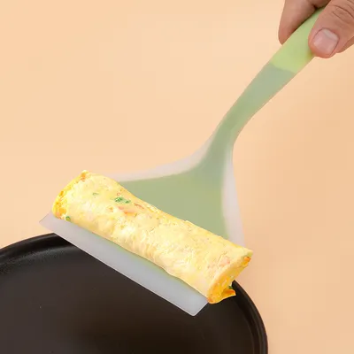 3PCS Silicone Tamago Yaki Wide Mouth Spatula