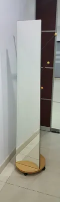 Solid Wood Removable Wardrobe Mirror