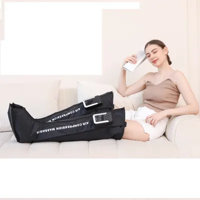 Muscle Relaxation Sequential Air Wave Pressure Recovery System Professional Full Leg Recovery Boot for Sport