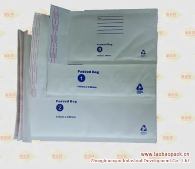 White Kraft Bubble Envelopes