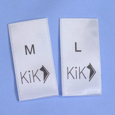 Stock or Custom Roll Price Satin Label Care Wash Garment Labels for Child