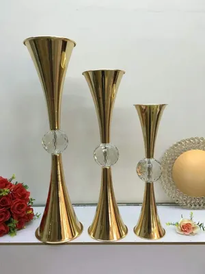 Metal Vase for Wedding Decoration