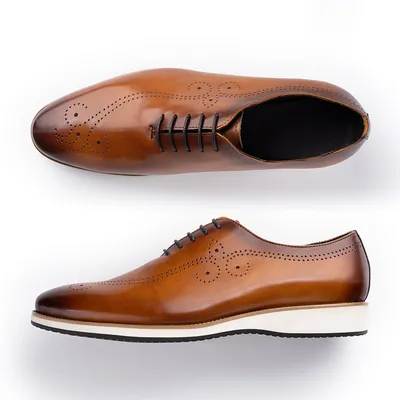 Business Casual Men Shoes Genuine Leather Walking Shoes High Quality Male's Sneakers