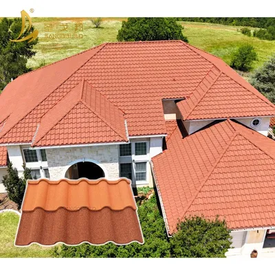 Hot-Sale Building Materials Stone Coated Roofing Sheets Impact Resistant Roofing Tiles