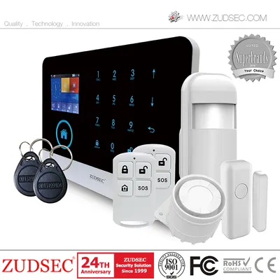 Wireless Home Burglar Security WiFi GSM Alarm System with APP