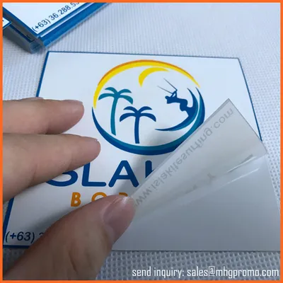 Silkscreen Vinyl PVC Sticker Self Adhesive Flyer