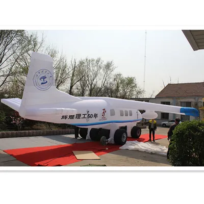 2016 High Quality Inflatable 30FT Airplane Replica for Theme Exhibition Promotion