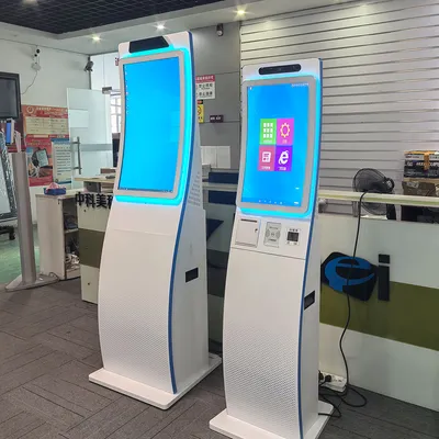 32 Inch Curved Screen Self Service Kiosks for Airport Hotel