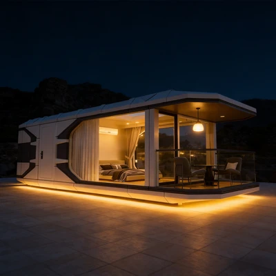 Prefabricated Home Eco Friendly Camping Pod Portable Detachable Space Capsule House