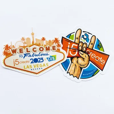 Waterproof Matte Full Color UV Printing Sticky Waterproof Sticker Logo Custom