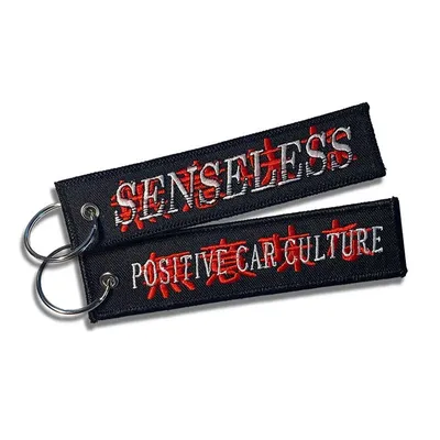 Custom Hot Sale with Embroidered Logo Design Key Ring Personalized Embroidered Keychain