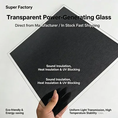 Self-Luminous Solar Generating Curtain Wall Glass Factory Supply