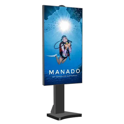 55 Inch LCD Window Facing Display 3000 Nits Hotel Lobby Window Digital Menu Information Board