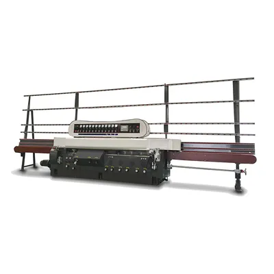 Processed 45 Angle 9 Motors Glass Polishing Edging Machine Glass Edging Machine