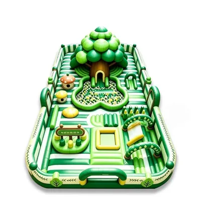 Children's Large-Scale Square Outdoor Inflatable Castle Swimming Pool Toy