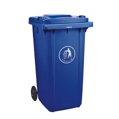 Wholesale Outdoor Public Rubbish Garbage Storage Can Green Waste Container Plastic Trash Bin for Park