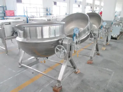 Industrial Tilting Steam Jacketed Cooking Kettle Food Boiling Kettle 100L