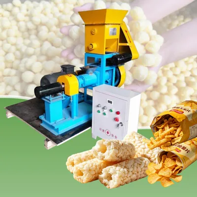 High Quality 110-120kg/H Food Processors Mini Puffed Corn Rice Snacks Food Extruder Machine Extruder Machine Food