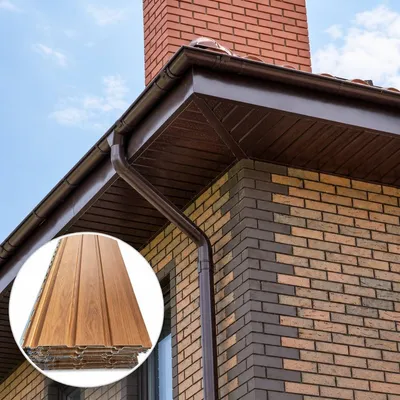 PVC Soffit Panel Perforated Hollow UV Resistant Waterproof Exterior Soffit Trim Board