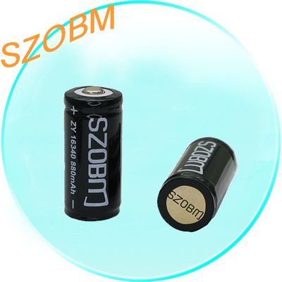 3.7V 880mAh Rechargeable 16340 Li-ion Battery