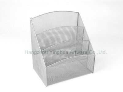 Mesh Desktop Stationery, Silver