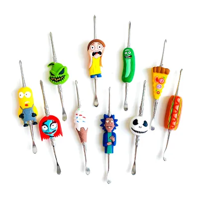 120mm Stainless Steel Cartoon Dabber Tool Wax DAB Tool