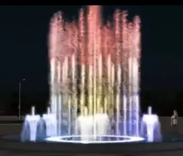 Stainless Net Computer Control Dry Floor Fountain