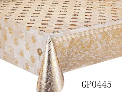 XHM Factory  High Quality Stained Resistant Embossing Printed Plastic Tablecloth for Rolling