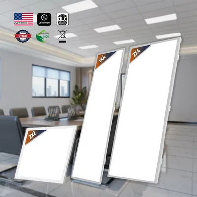 USA Stock Power Selectable 2X4 Square CCT Flat Commercial Backlit Recess Ceiling LED Panel Lights
