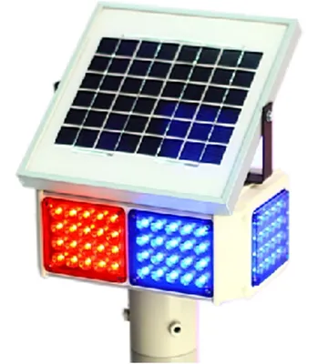 Solar Energy Traffic Signal Flashlight with Double- Side (TR002)