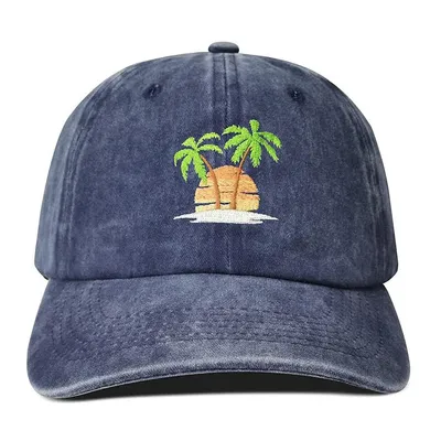 Vintage Washable Baseball Caps Men Adjustable Metal Buckle Sports Dad Caps Custom Logo