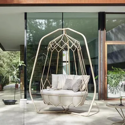 Luxury Metal Aluminium Garden Swing Patio Hanging Chair