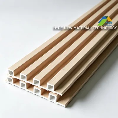 China Manufacturers 3D Deep Grooves Louver Wall Panel Wooden Indoor Decor WPC Cladding Ceiling Board for Commercial Interiors