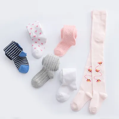 Baby Girls Tights Cable Knit Leggings Stockings Cotton Pantyhose for Newborn Infants Toddlers
