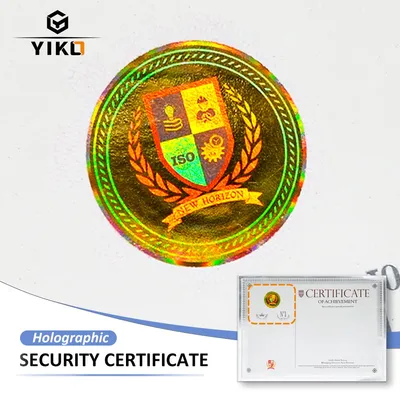 Hot Stamping Hologram Security Paper Diploma University Certificate Customized