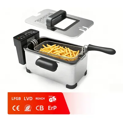 3 Liter Touch Screen Fryer for Perfectly Fried Snacks