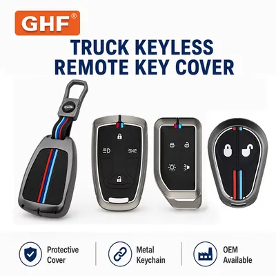 Car Key Accessories Alloy Smart Key Bag Remote Key Fob Cover Case Shell