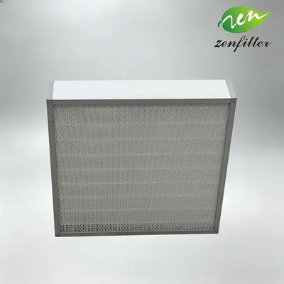 Corrosion Resistant Mini Pleat HEPA Filter for Chemical Industry Air Handling System