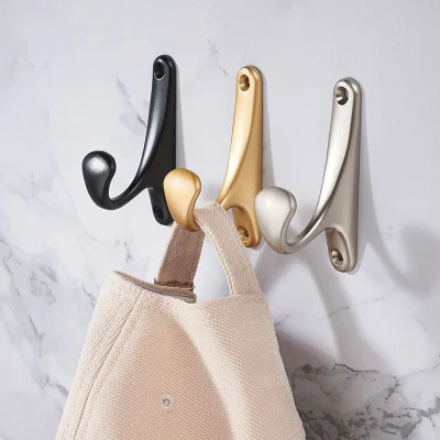 Modern Furniture Hardware Wall Mount Coat Hook for Wardrobe Organization and Storage Decorative