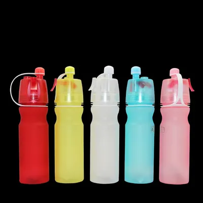 750ml BPA Free Drink Spray Water Bottles/Plastic Drinking Water Promotion/Sports Water Bottle with Spray