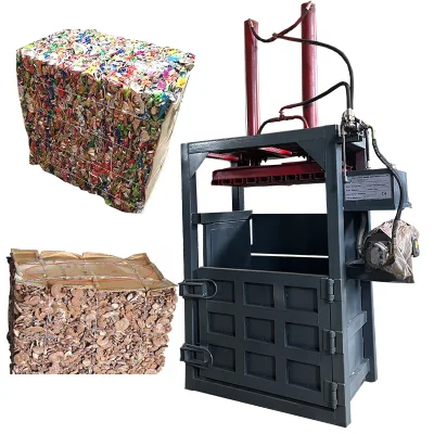 Small Plastic Pet Bottle Baler Press Baling Machine Cardboard Hydraulic Scrap Iron Cotton Baler Machine