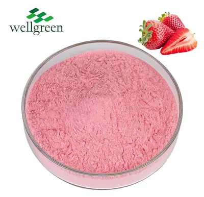 Wellgreen Food Grade Top Quality Freeze Dried Organic Strawberry Fruit Powder