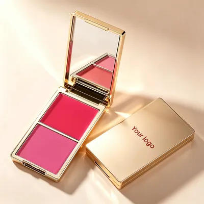 Customizable Dual Blush Palette for All Skin Types