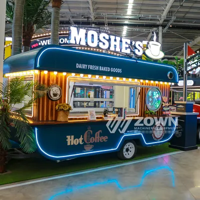 Fully Equipped Concession BBQ Ice Cream Mobile Electric Food Trailer