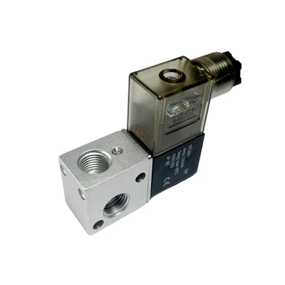 3V1-08 DC12V 3 Way 2 Position 1/4 Electromagnetic Pneumatic Air Solenoid Valve