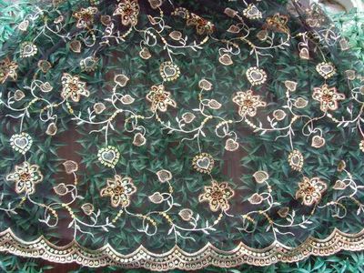 Embroidery Fabric on Polyamide Meshes