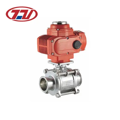 Stainless Steel Sanitary OEM/ODM Electric Actuator Clamp Ball Valve for Water